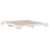 Bed Frame White 180 x 200 cm Solid Pine Wood