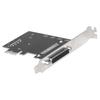 PCIe 4 Port RS232 Serial Adapter Card With Breakouts Cable For Low Profile Slot Computers