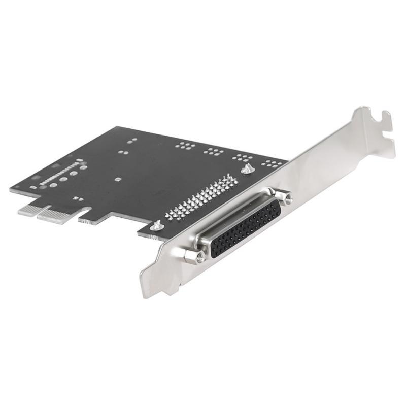 PCIe 4 Port RS232 Serial Adapter Card With Breakouts Cable For Low Profile Slot Computers
