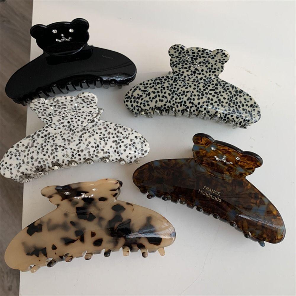 

For Female Headwear Bear Hair Claw Women Hair Clips Hair Accessories Korean Style Crab Clip E