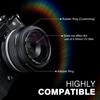 For Fujifilm X100V X100VI Square Camera Lens Hood Metal Screw-in Lens Hood Lens Cap Replaces Photography Accessories