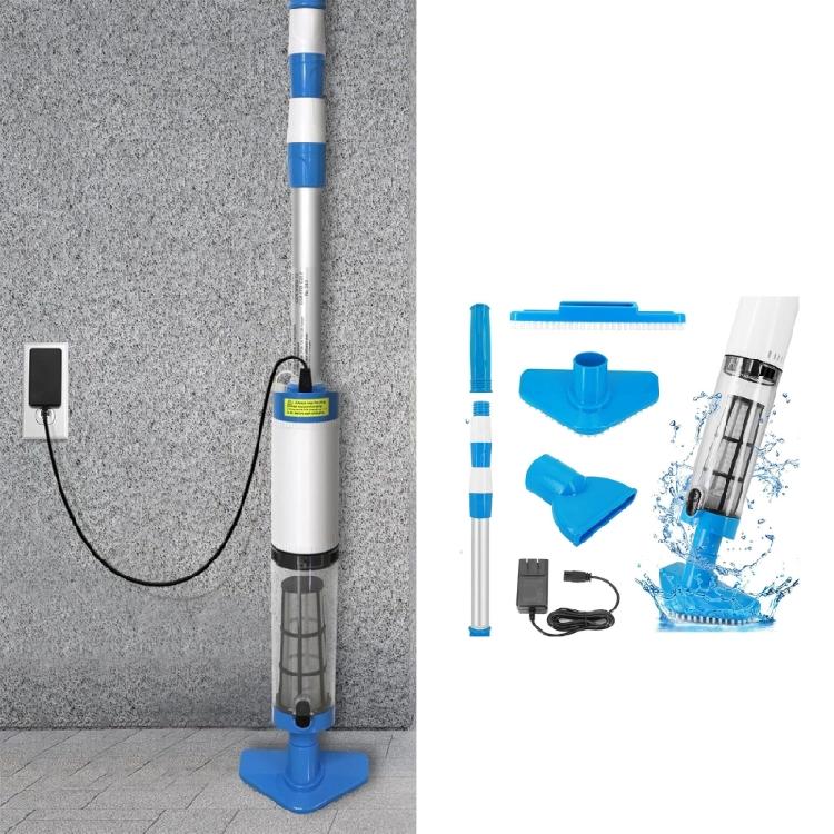 Wireless Pool Vacuum Cleaner Aluminum Tube Portable Pool Vacuum Plastic Texture for Convenient Use In Small Pools