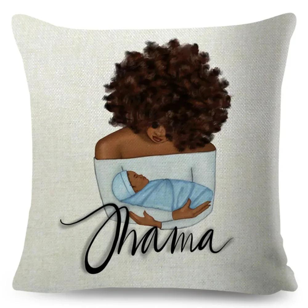 

Африканские женщины Наволочка Декор Мода Черная леди Супер Мама Наволочка для дивана Дома Машины Полиэстер Наволочка 45x45см 66x66cm оливковый