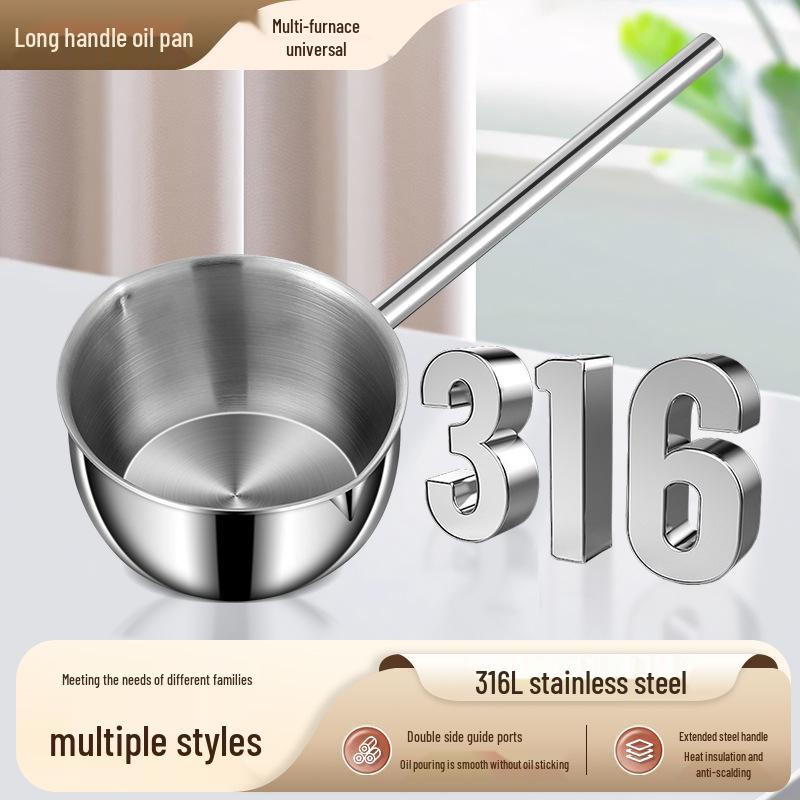 Mini-Topf aus Edelstahl 316 zum Frittieren, für Babynahrung und zum Kochen von Milch