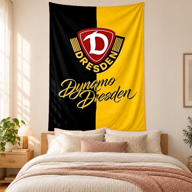 Dynamo Dresden Wandteppich hohe Qualität zur Dekoration von Wohnzimmer Schlafzimmer Wohnheimwänden ideal als Schlafzimmer Wandkunst oder Urlaubsgeschenk