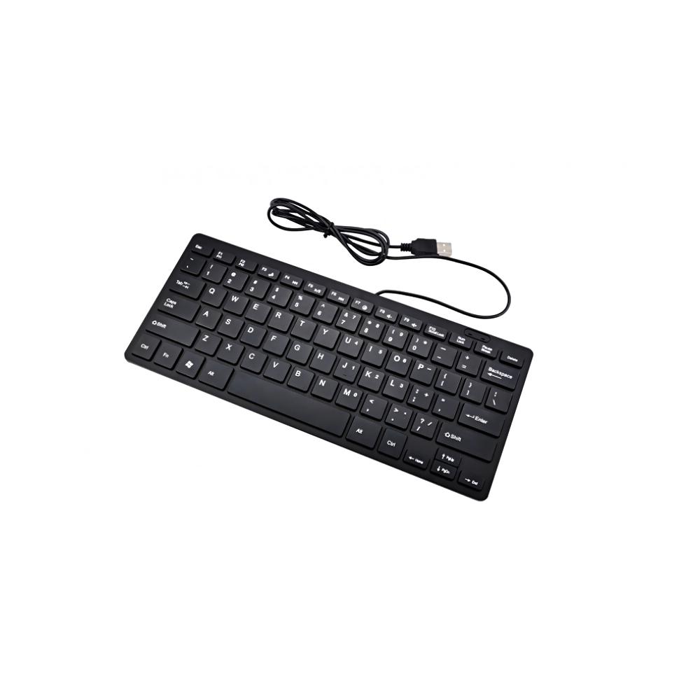 USB Mini Keyboard with Chocolate Buttons Stylish and Portable Keyboard for Desktop, Laptop Use at Home and Office