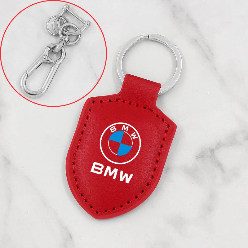 BMW 4 Series Keychain: Carbon Fiber Leather Pendant for 425i, 430i, 428i