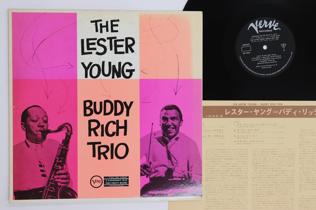 LP Record LESTER YOUNG, BUDDY RICH - Lester Young - Buddy Rich Trio MV2041 VERVE 1973 Japan Jazz Used