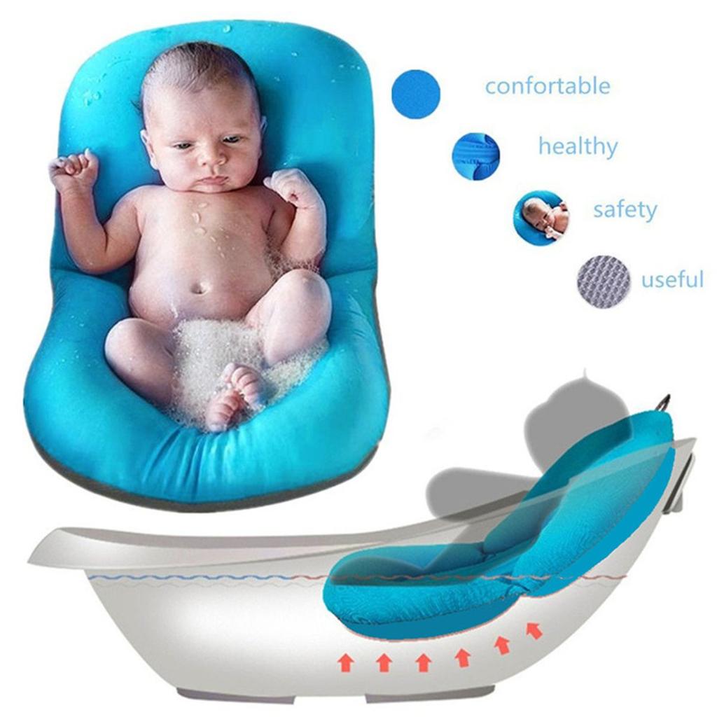 Buy Qin Baby Bath Pillow Pad Air Cushion Floating Soft Seat Anti-slip ...