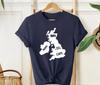 Funny British Isles Chips Map TShirtChips Gravy Potato Funny Tee
