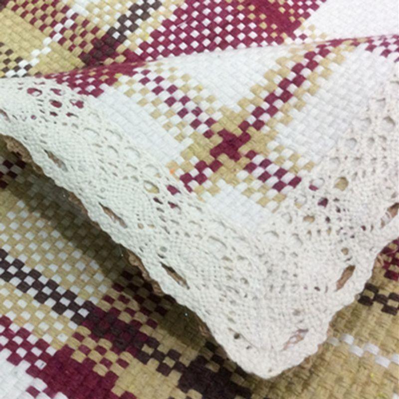 

All Year Round Universal Sofa Cushion Cotton and Linen Sofa Cushion Fabric Cotton Woven Old Coarse Cloth Non-Slip Sofa Cover Breathable Anti-Static Red 45*45cm (custom shoot this)