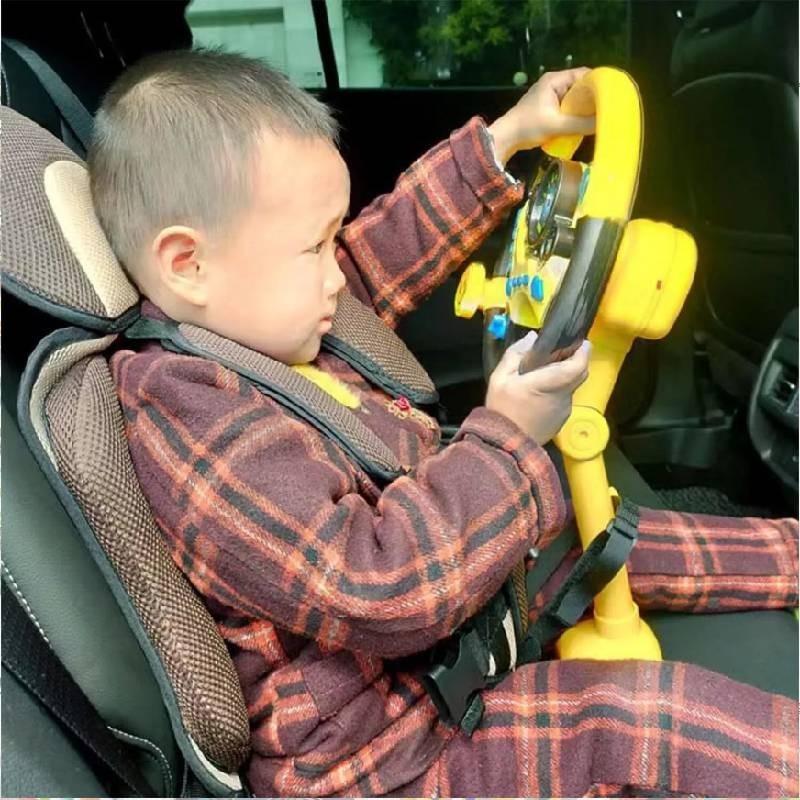 Realistic And Educational Steering Wheel Toy For Kids With Flashing Lights And Sound