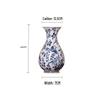 Luxury Blue and White Porcelain Vase for Flower Arrangements - Retro Ceramic Decorative Item