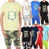 Boys Summer Set T-Shirt Take a Break and Fabric Shorts