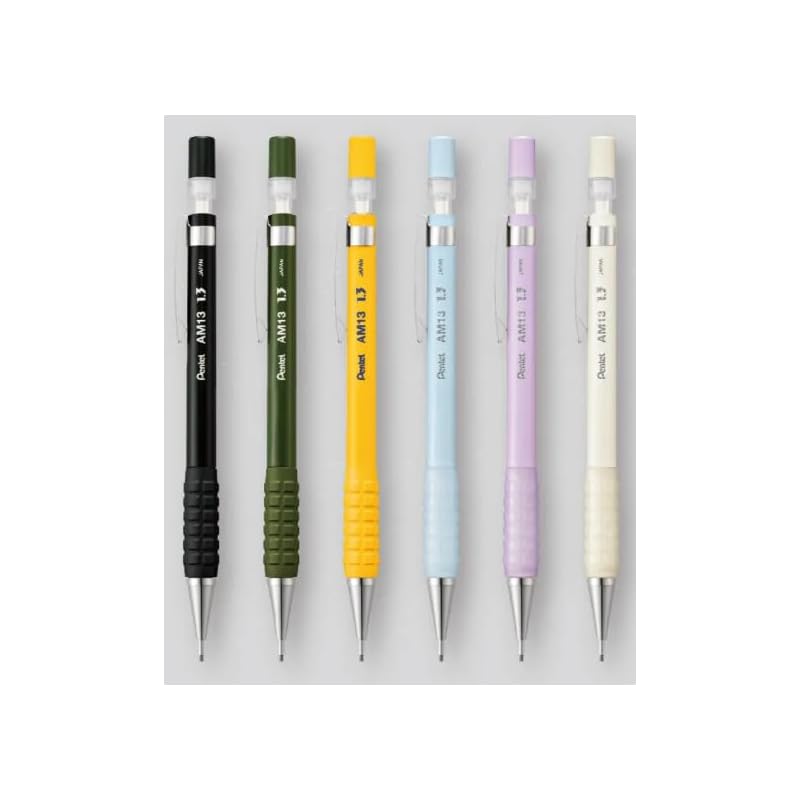 

Механический карандаш Pentel AMAIN 1,3 мм AM13 6 цветов набор из 6 шт.