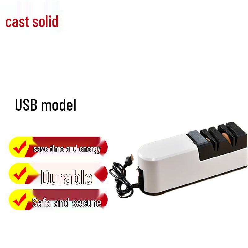 Zhugu Portable Electric Knife and Scissor Sharpener CN plug (adapter included)