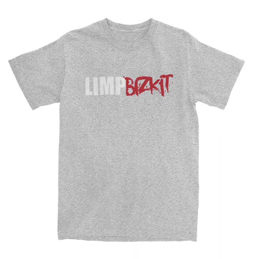 Limp Bizkit Band Logo Men T Shirt Funny Tees Short Sleeve Crewneck T-Shirt Pure Cotton Big Size Clothing