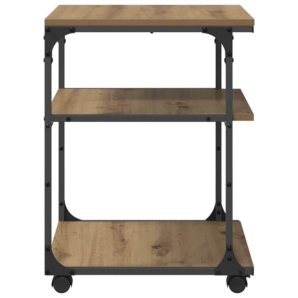 Printer Stand Artisan Oak 43 X 48 X 64 Cm Particleboard