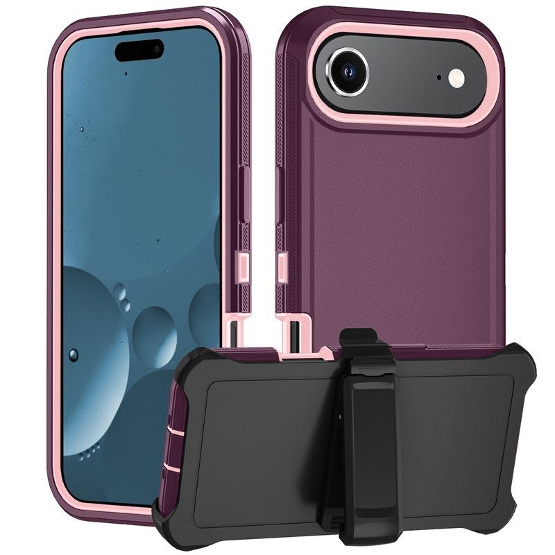Shockproof Hybrid Case for iPhone 17/17 Air/17 Pro/17 Pro Max - Rotatable Kickstand & MagSafe | Anti-Slip TPU+PC Protection