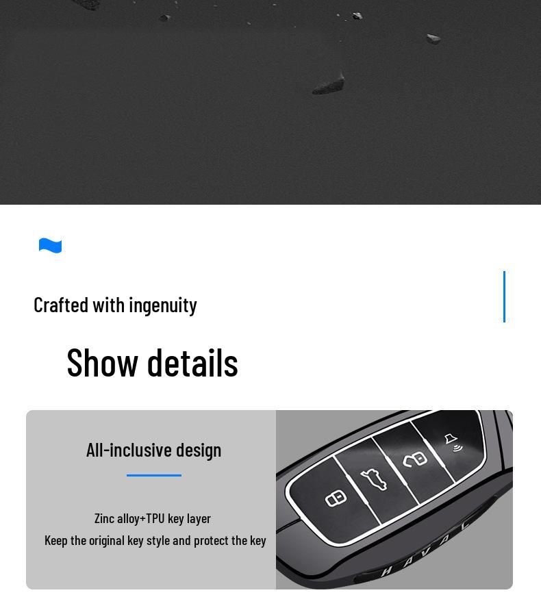 Haval H6L Key Case for Great Wall Models: Big Dog, Fierce Dragon, Hi4, Owl Dragon Max, Divine Beast, H9