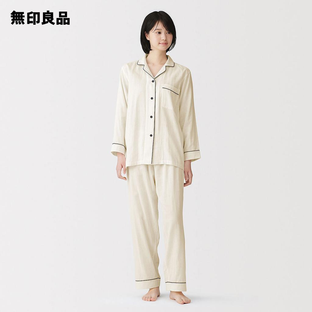 Seamless Double Gauze Long-sleeve Pajamas