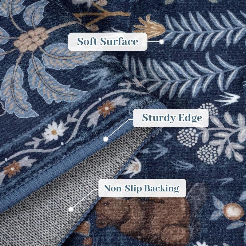 Animal Print Living Room Carpets Vintage Stylish Non-slip Bedroom Rugs Large Area Machine Washable Coffee Table Mats  Alfombra