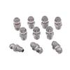 10Pcs 201 Stainless Steel M6 Thread Straight Hydraulic Grease Fitting Grease Nozzle Connection Grease Nipples For Bearing