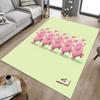 1PC Pink Pigs Non-Slip Floor Carpet Compatible for Office&Living Room&Bedroom&Dining Room - Flat-Weave Machine-W310
