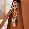 Creative Metal Whistle Key Chain Luxury Shining Whistle Pendant  Backpack Decorative