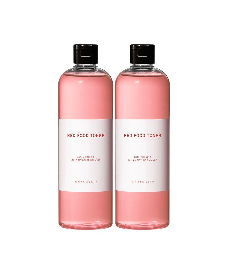 [Wrinkle Improvement Functional] Red Food Pore & Elasticity Toner 500ml 2 Bottles