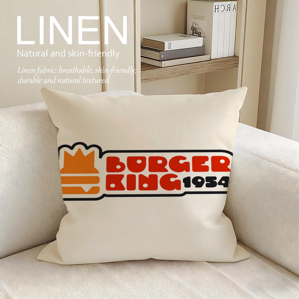 Marke Burger King Kissenbezug Kissenbezug Set Stk x x Atmungsaktiv Waschbar Sofakissenbezug
