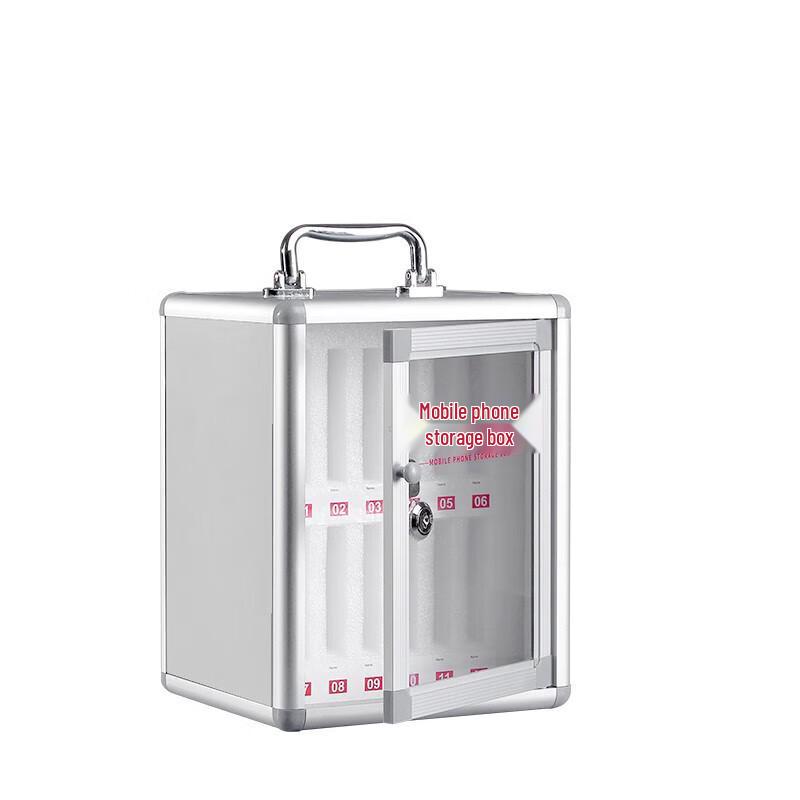 JINGRUIDA 12-Slot Transparent Phone Storage Cabinet