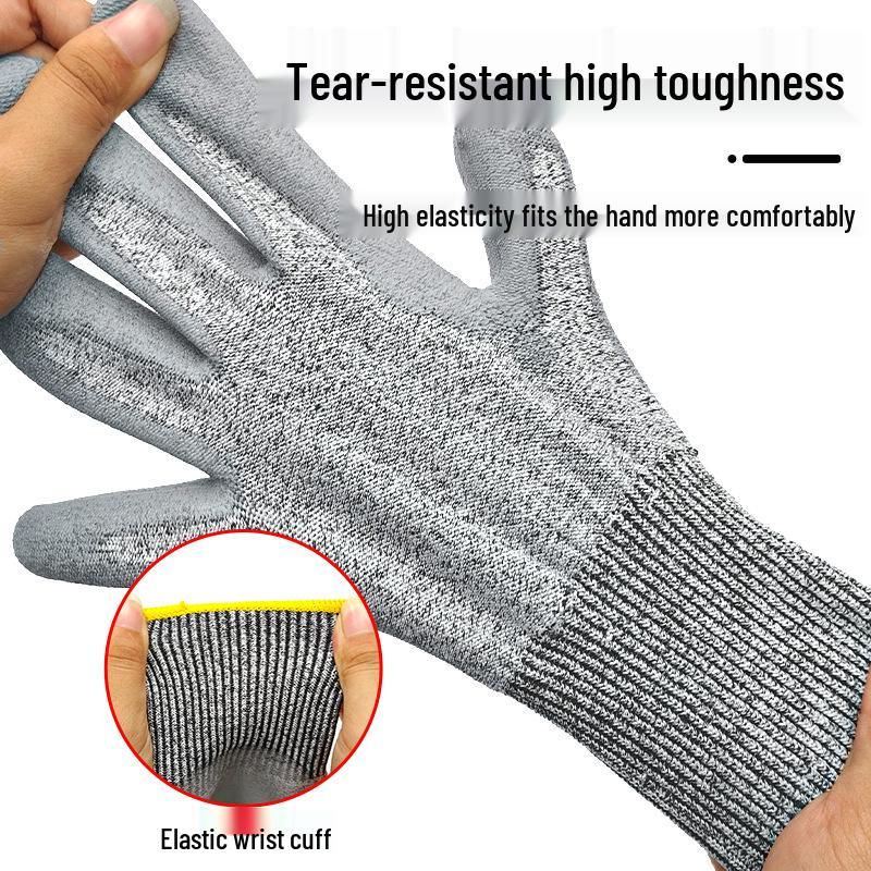 Unisex Cut-Resistant Work Gloves: Anti-Cut, Wear-Resistant, Scratch-Resistant, Breathable, Non-Slip, Comfortable Safety Gloves