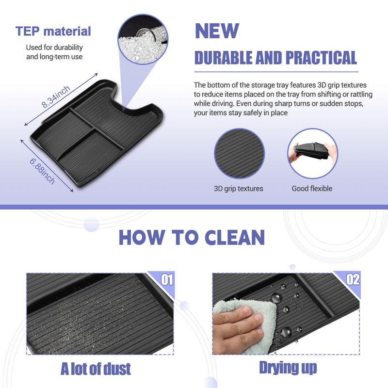 Floor Center Console Organizer Lower Tray For Honda HRV H-RV  2024 2025 Armrest Lower Center Console Storage Box Accessories