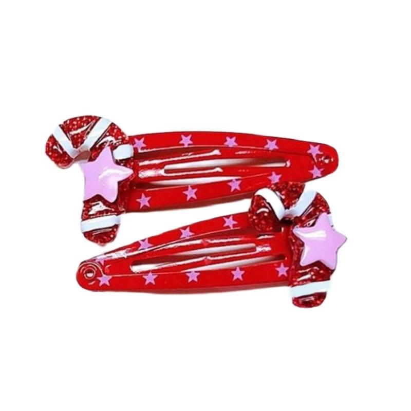 Lovely Christmas Hair Clip Sequined Nonslip Strong Clip Santa/Tree Decors For Christmas Holiday Hair Styling Accessories
