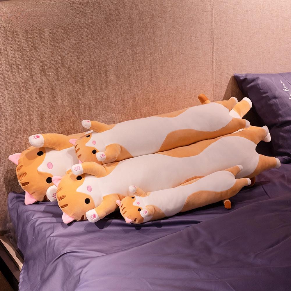 50/70/90/110cm Cute Soft Long Cat Pillow Plush Toys Stuffed Pause Office Nap Sleep Pillow Cushion Gift Doll