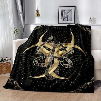 Mysterious Genshin Fashion Blanket - Lightweight Flannel Throw for Sofa ,Digital Printed Blanket with Soft & Worm Flannel Fabric