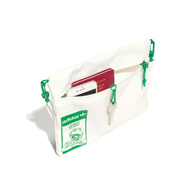 adidas Originals BORSA KERMIT Collaborazione Borsa a Spalla in Poliestere, Borsa a Tracolla Regolare Unisex Adidas GN3210