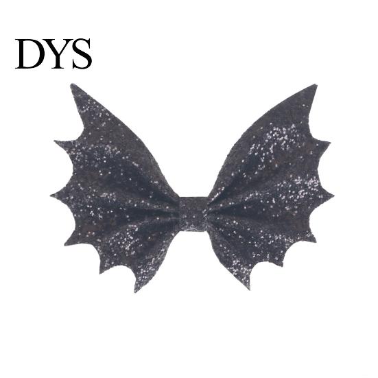 Sparkly Hair Bows for Parties Halloween Bat Bow Clips Women Girls, Glitter Wing Hairpin Girls Ponytails And Braids, Cute Holiday Accessories