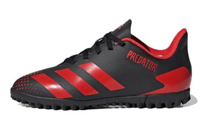 Predator 20.4 TF J Slip Resistant Abrasion Resistant Low Top Kids' Soccer Shoes Black Red Kids' EF1956