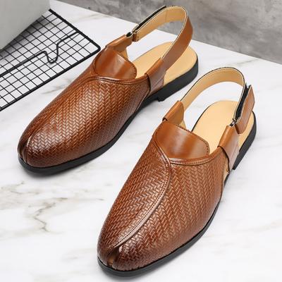 Vară Designer Nou Sandale Gladiator pentru Bărbați Decupate cu Cataramă de Curea din Piele Lăcuită Pantofi Casual Respirabili Sandale de Plajă Papuci de Exterior