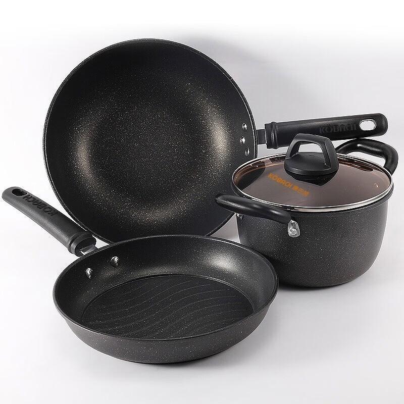 Kangbach Maifan Stone 3-Piece Cookware Set
