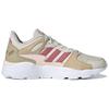 Adidas Neo Crazychaos Sports Versatile Synthetic Leather Non-Slip Wear-Resistant Low-Top Marathon Running Shoes Women sneaker Gray Pink FW3938