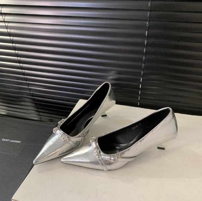 2026 Summer High Heel Women Sandals Fashion Pointed Toe Singbacks Shoes Design Style Banquet Party Sandalias Shoes