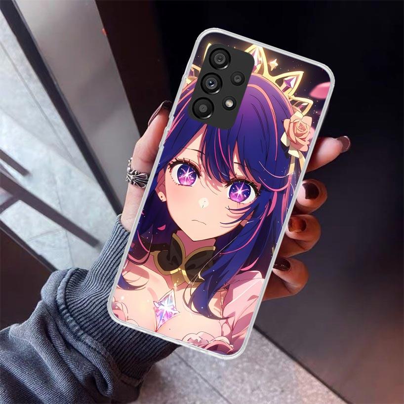 

Oshi No Ko Phone Case For Samsung Galaxy A52 A51 A50S A32 A22 A12 A02S A72 A71 A31 A70 A30S Note 20 Ultra 10 Plus S10 Galaxy A52 Samsung A10S