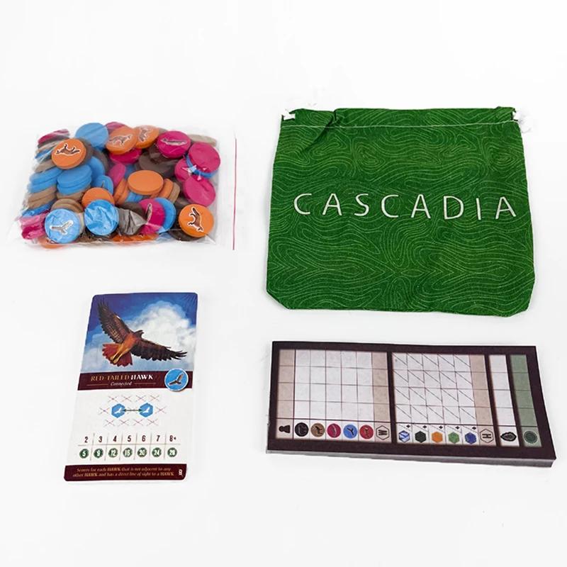 Cascadia Board Game Set English Chess Version Easy Rules Fast Play Educational Fun for Kids Adults and Family Gatherings