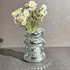 Disco Ball Vase Unique Spiral Planter with Silver Mirror Tiles Household Office Decor Flower Bottle for Makeup Brush Pen Holder