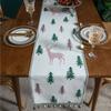 Modern Minimalist Table Runner Christmas Chenille Fringe Polyester Tablecloth Fresh Home Decor