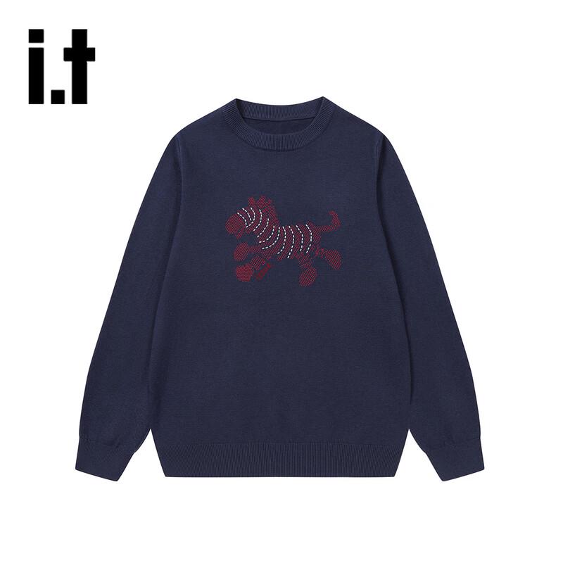 Izzue Unisex Retro Long-Sleeve Round Neck Sweater