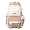 Letter Backpack Printed Large Capacity Anti Splashing Water Student Schoolbag